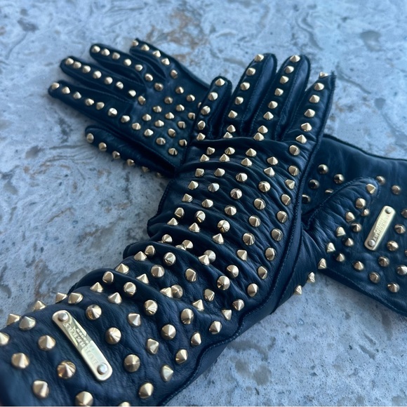 PRORSUM RUNWAY STUDDED LEATHER GLOVES - Picture 7 of 8